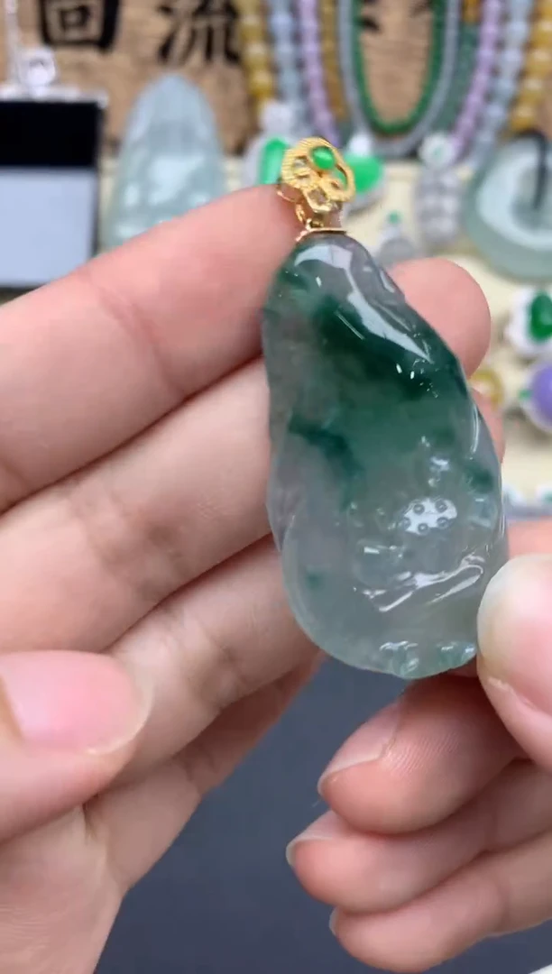 【闪购商品】翡翠颈饰18K金镶嵌442-中国好珍宝
