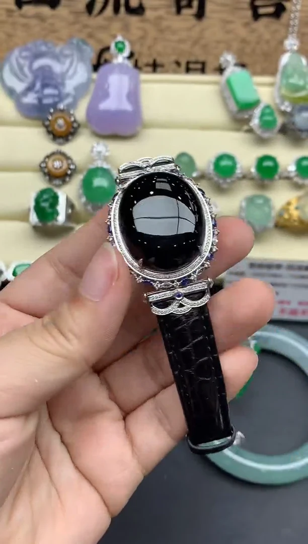 【闪购商品】翡翠手链18K金镶嵌891-多人
