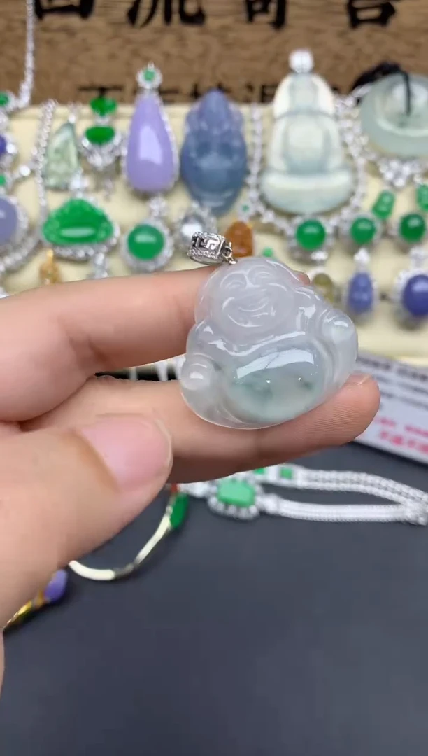 【闪购商品】翡翠颈饰18K金镶嵌474-多人