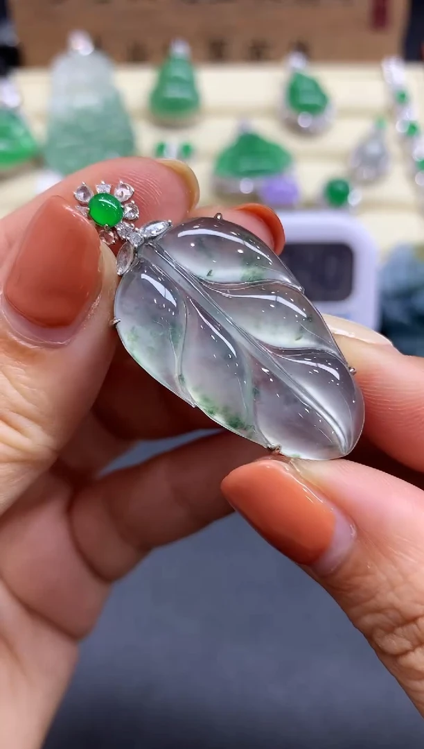 【闪购商品】翡翠吊坠18K金镶嵌603-l分单总价30800