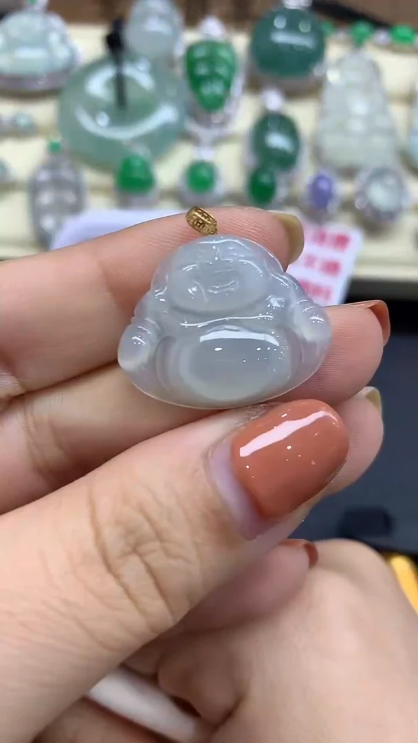 【闪购商品】翡翠吊坠18K金镶嵌88-多人