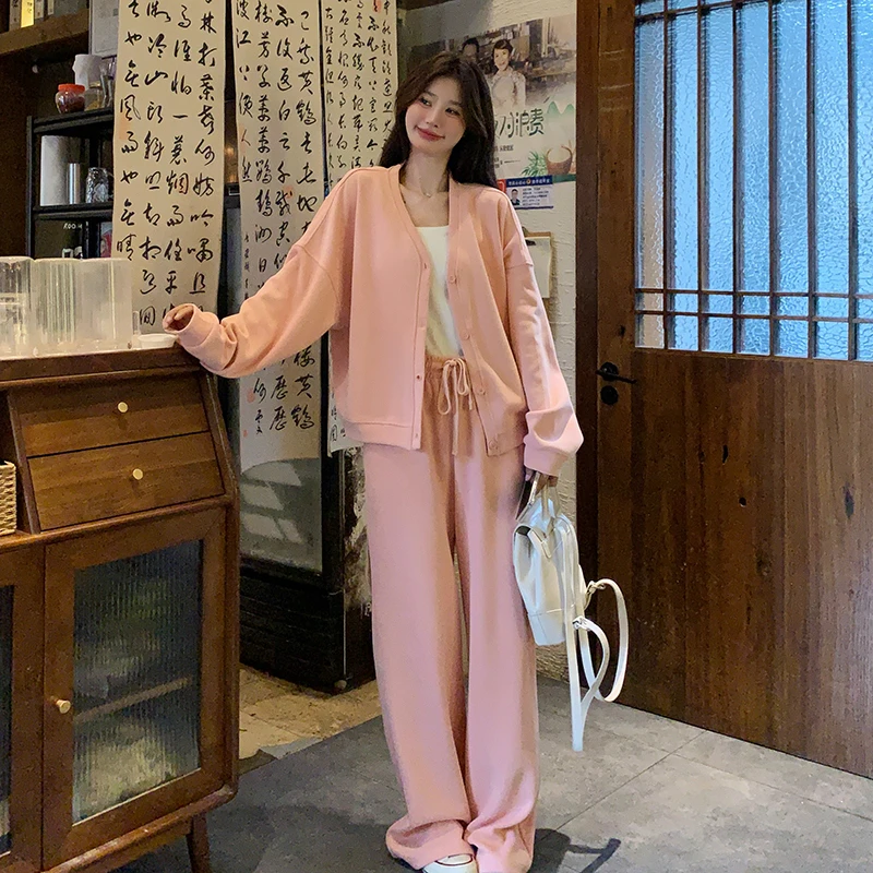 韩系减龄爆款气质外套套装女小个子季新款洋气炸街穿搭显瘦两件套