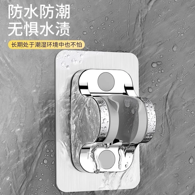 免打孔花洒支架浴室淋浴器喷头置物架可调节挂钩配件通用固定防水