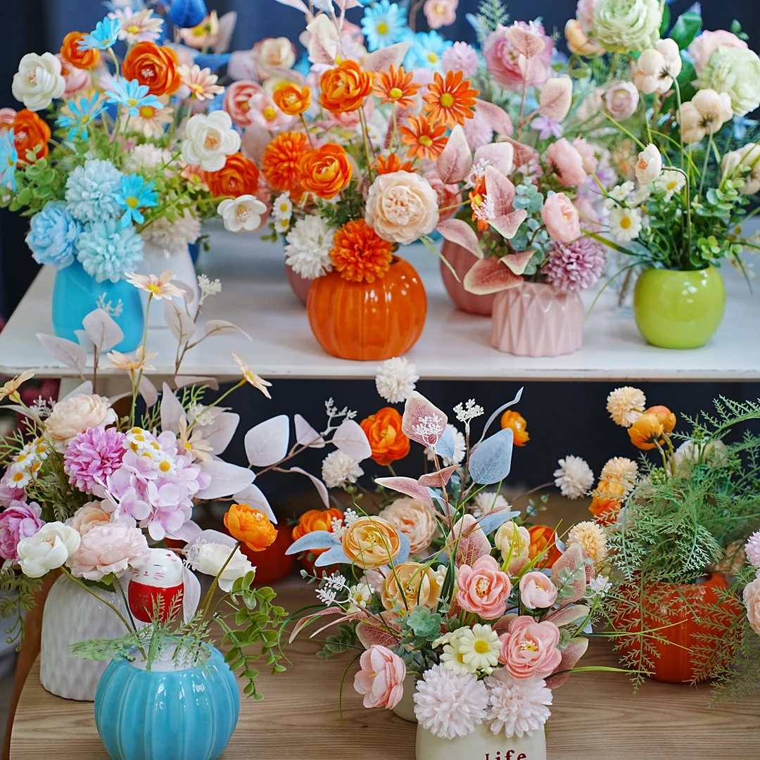 花+花瓶一套随机