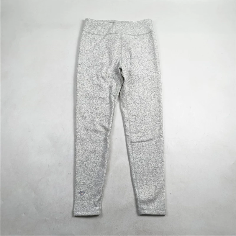 李宁卫裤女童冬运动生活系列时尚加绒修身休闲打底裤YKLT344-B品