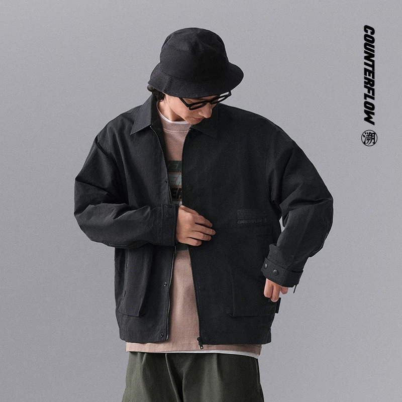 李宁夹克男春季户外系列时尚舒适透气休闲宽松夹克外套AJDU247-