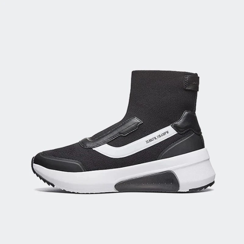Skechers斯凯奇女时尚潮流袜子鞋高帮运动鞋69329-BKW偏大一码
