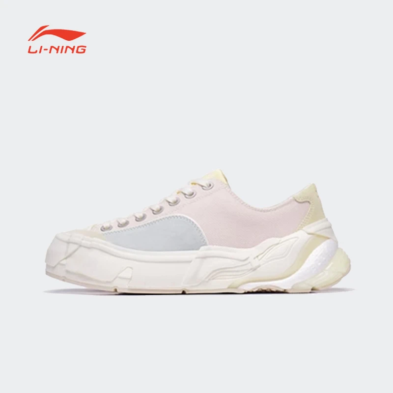 中国李宁无忌休闲鞋女秋季系列舒适透气潮流运动鞋AZGT082-4-B品
