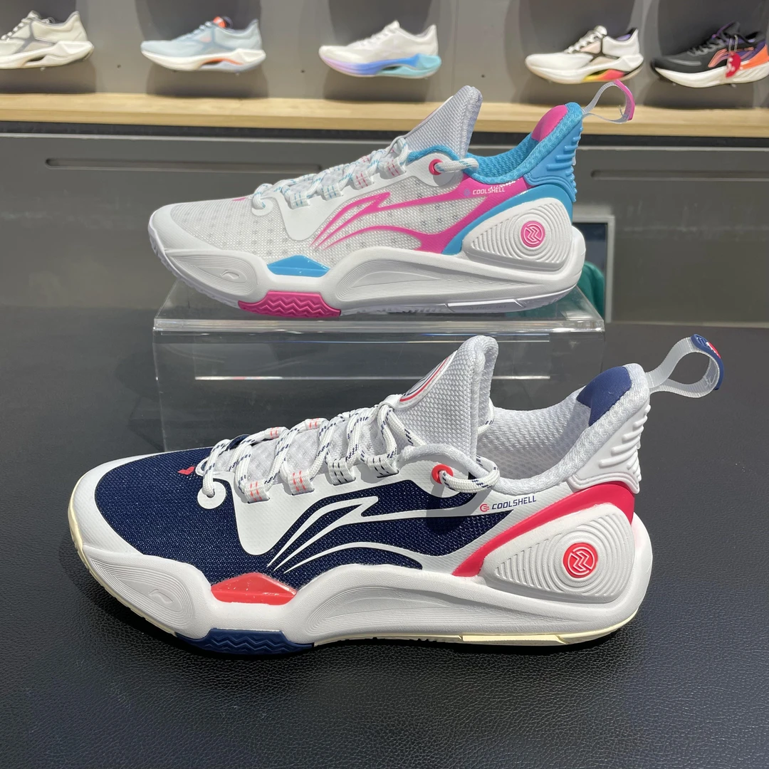 李宁闪击9男子春夏季透气防滑耐磨减震回弹低帮篮球鞋ABPT055-B品