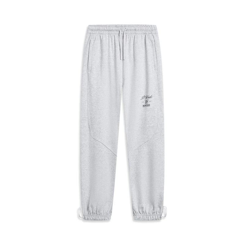 李宁男子春秋韦德系列卫裤训练透气舒适裤子束脚运动长裤AKLT487