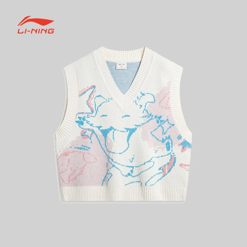 李宁X英雄联盟魄罗联名系列女子无袖背心纺织衫AMVT030-B品