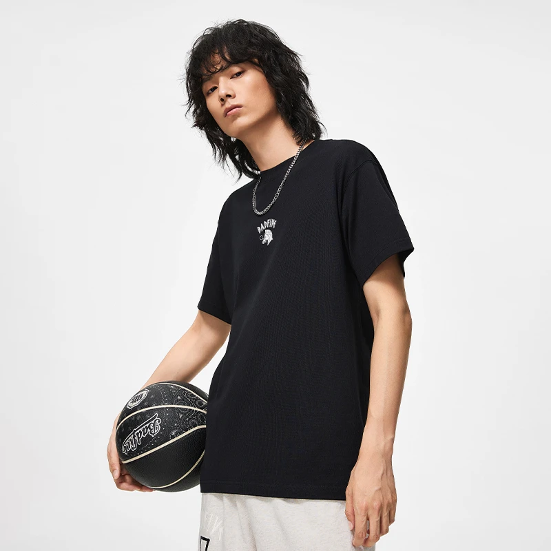 LI-NING/李宁反伍系列时尚潮流休闲百搭男子短袖T恤文化衫AHST285