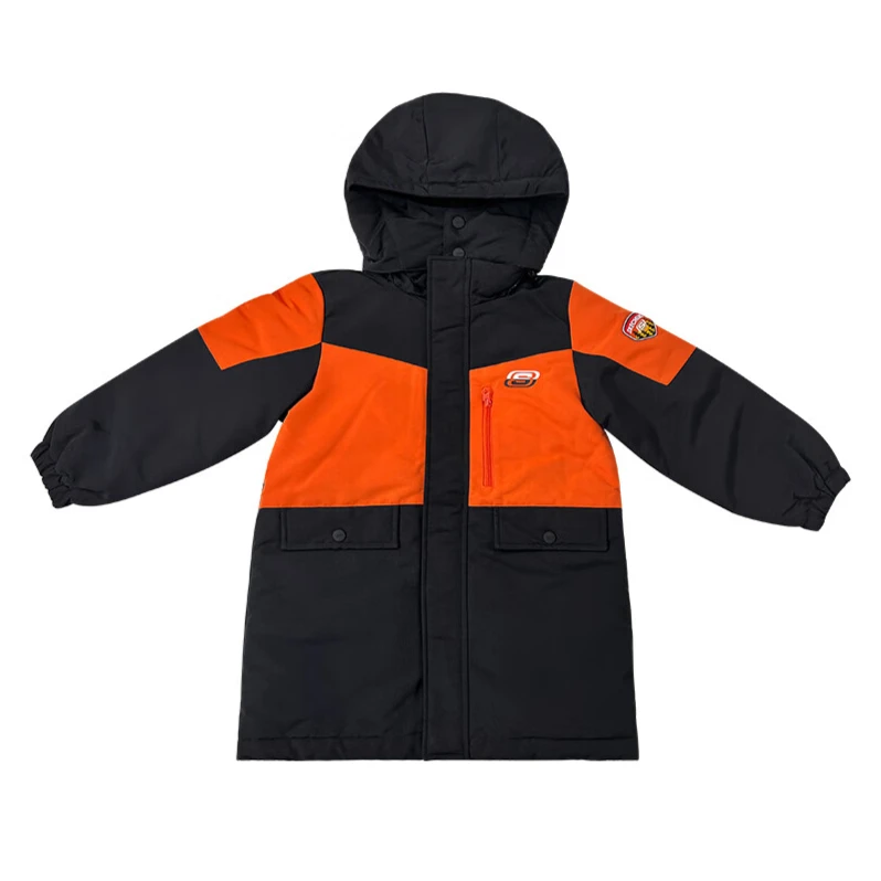 SKECHERS/斯凯奇连帽羽绒服男童大童儿童休闲外套 L421B066-0018