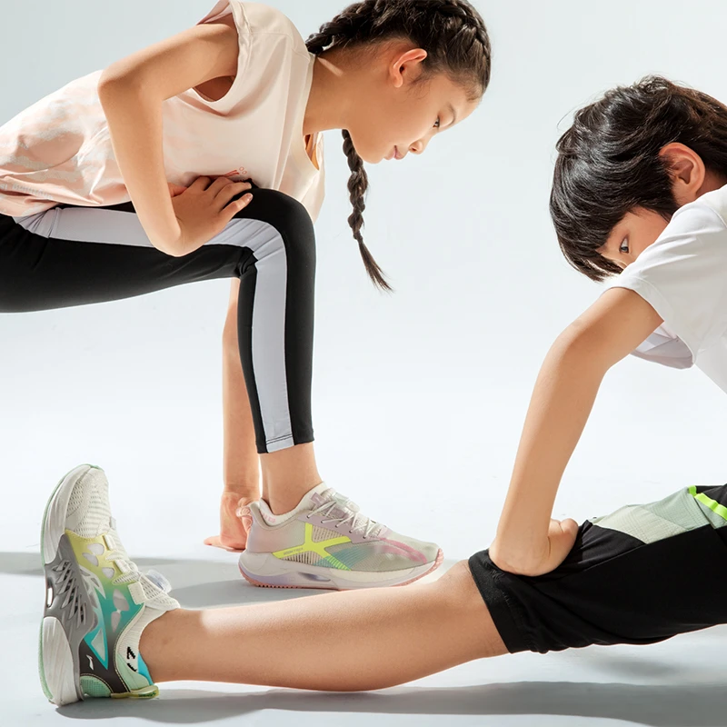 LI-NING/李宁缓震回弹休闲百搭男女大童春夏跑步鞋运动鞋YKFT034