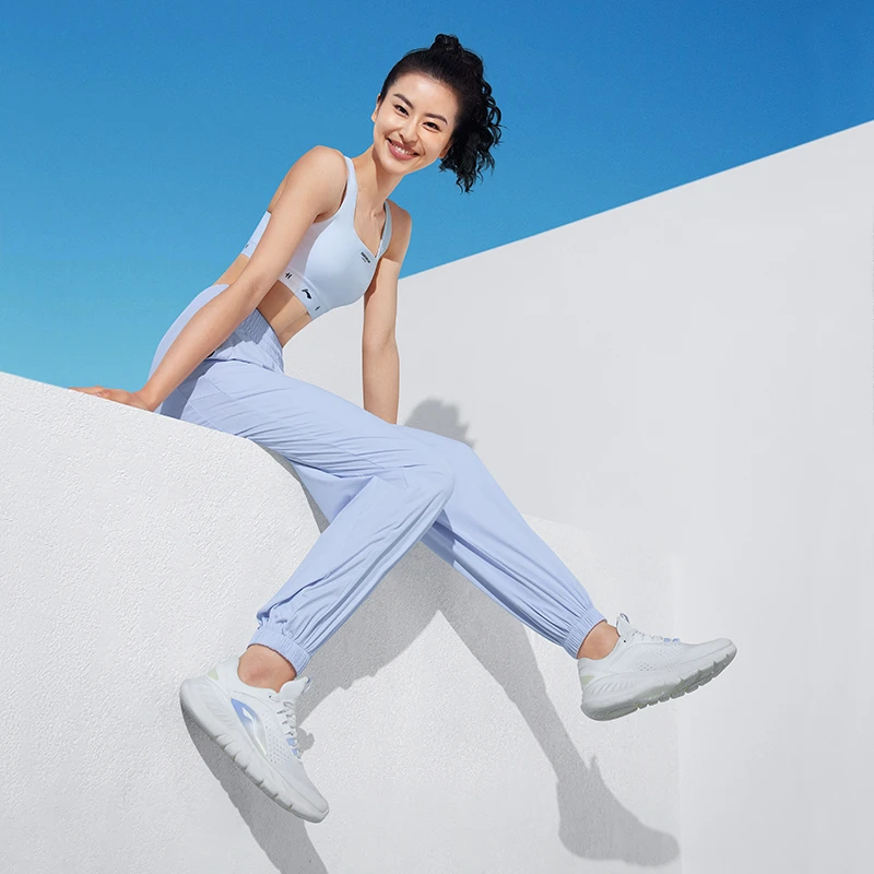 LI-NING/李宁女裤夏季健身系列时尚运动休闲长裤运动裤AKLT298