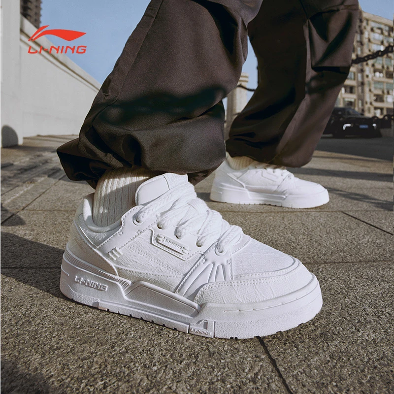 李宁经典休闲鞋女子运动生活系列时尚透气防滑低帮运动鞋AGCT266