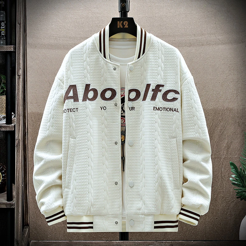 夹克男士2023秋冬季外套新款宽松美式高级潮牌衣服棒球服男上衣