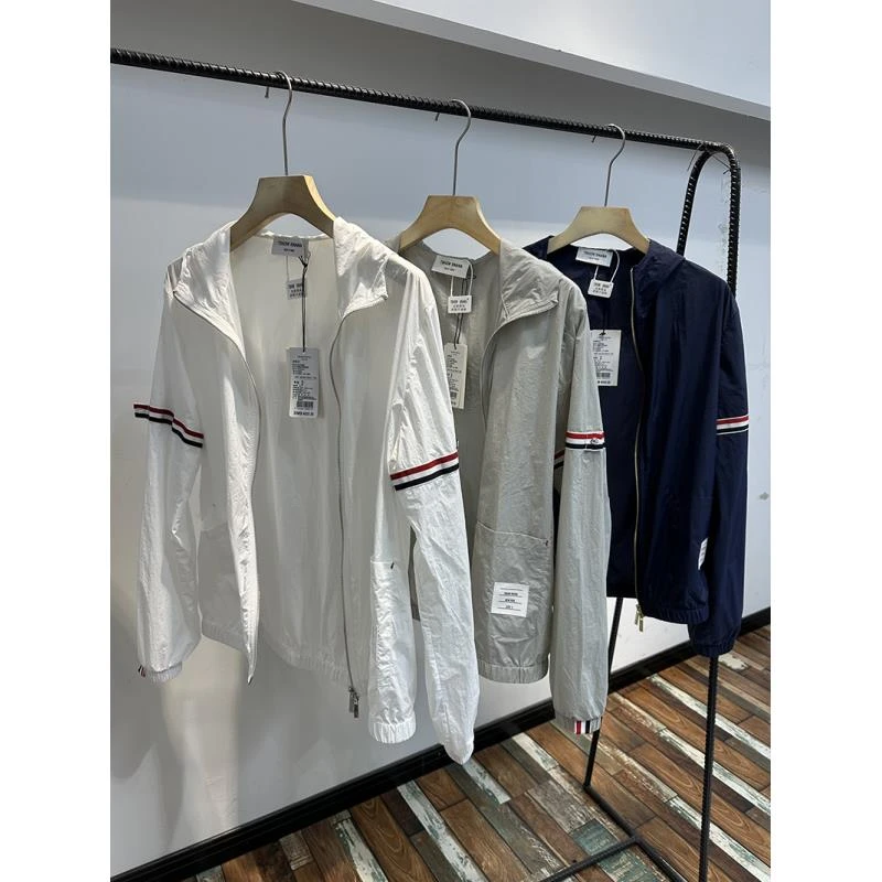 W007tb色织条薄防晒服外套钓鱼户外夏季透气薄款防紫外线皮肤衣