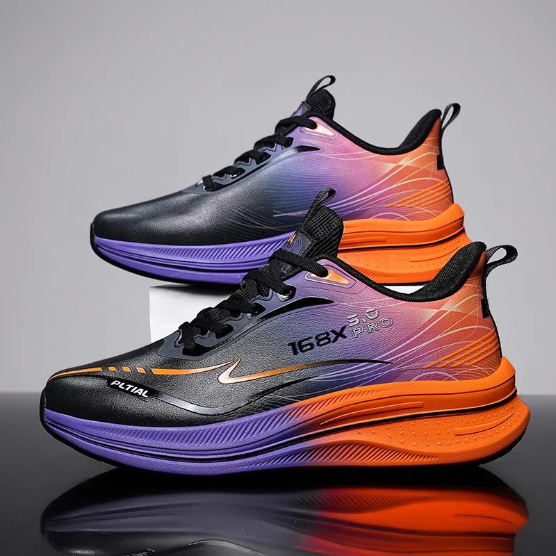 新款李宁男鞋运动鞋冬季新款加绒皮面防水超轻减震碳板跑鞋青少年