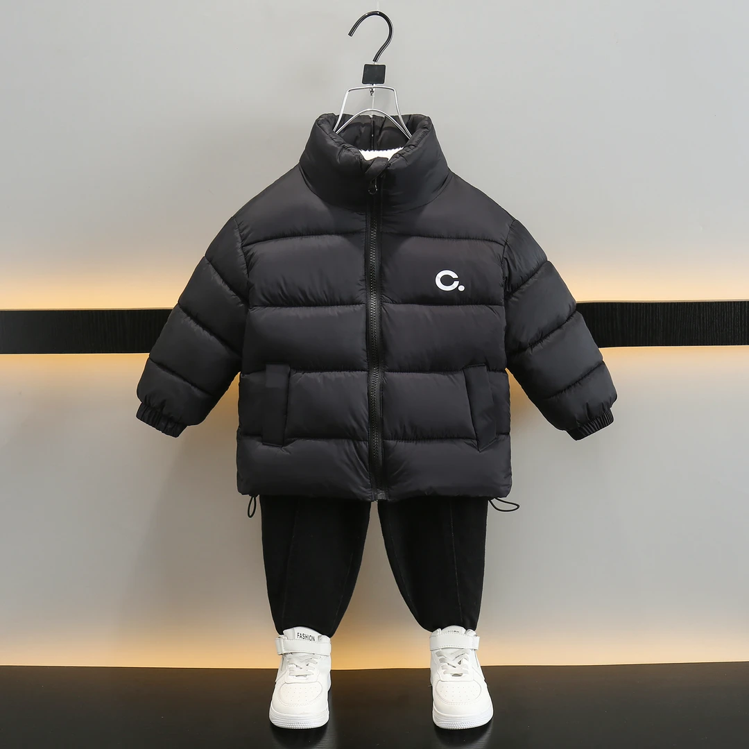 儿童棉服2023新款保暖网红洋气帅气炸街冬季加棉加厚时尚棉袄
