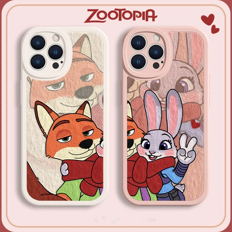 适用苹果17/华为/小米/oppo/vivo新年卡通爆款情侣朱迪尼克手机壳