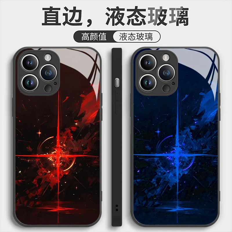 适用苹果16/华为pura70/小米14/oppo/vivo创意光波炫酷潮流手机壳