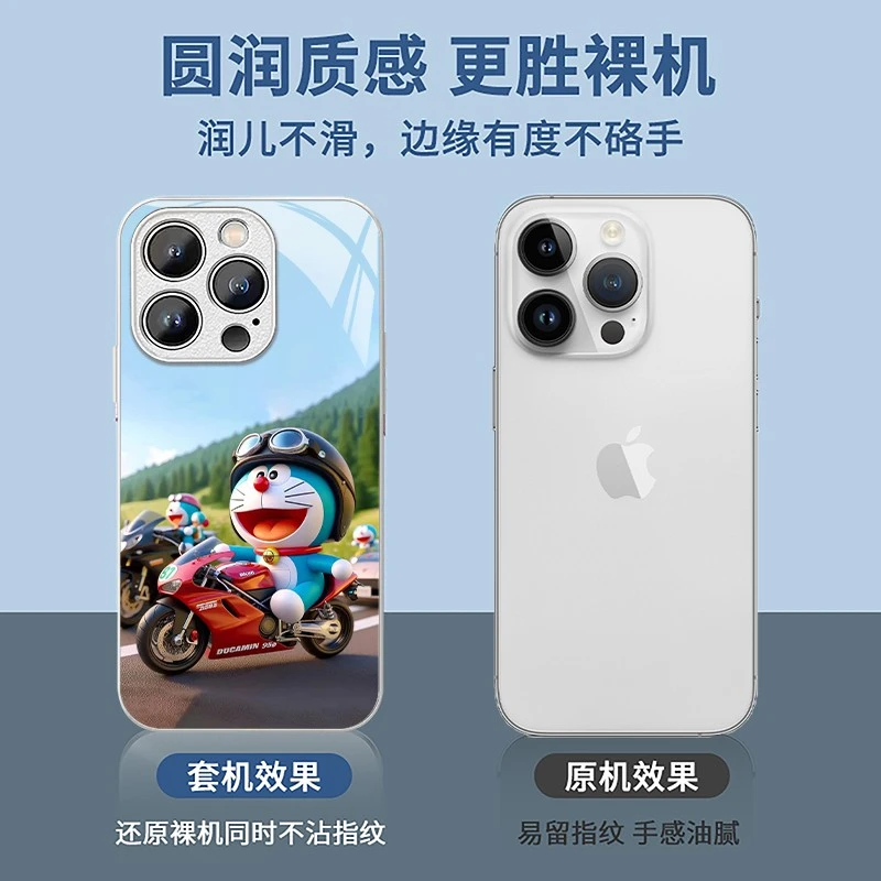 适用苹果17/华为pura70/小米14/oppo/vivo潮流叮当猫网红手机壳
