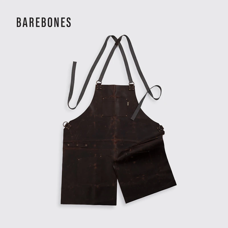 BAREBONES北邦工匠皮围裙户外多功能防油水耐脏水牛真皮厨师围裙