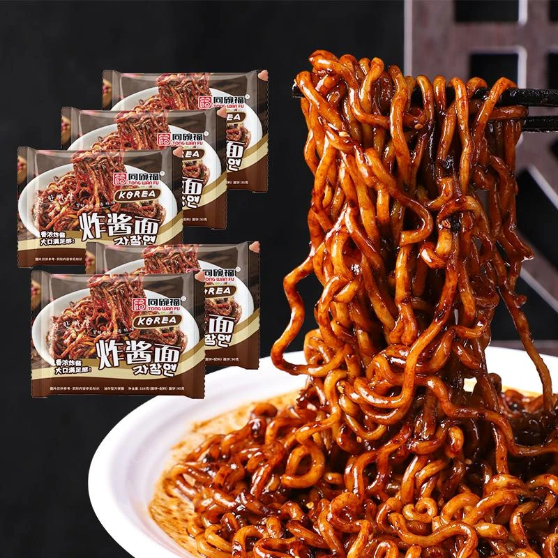 同碗福韩式炸酱面113g*5包正宗速食拌面泡面方便面杂酱面夜宵美食