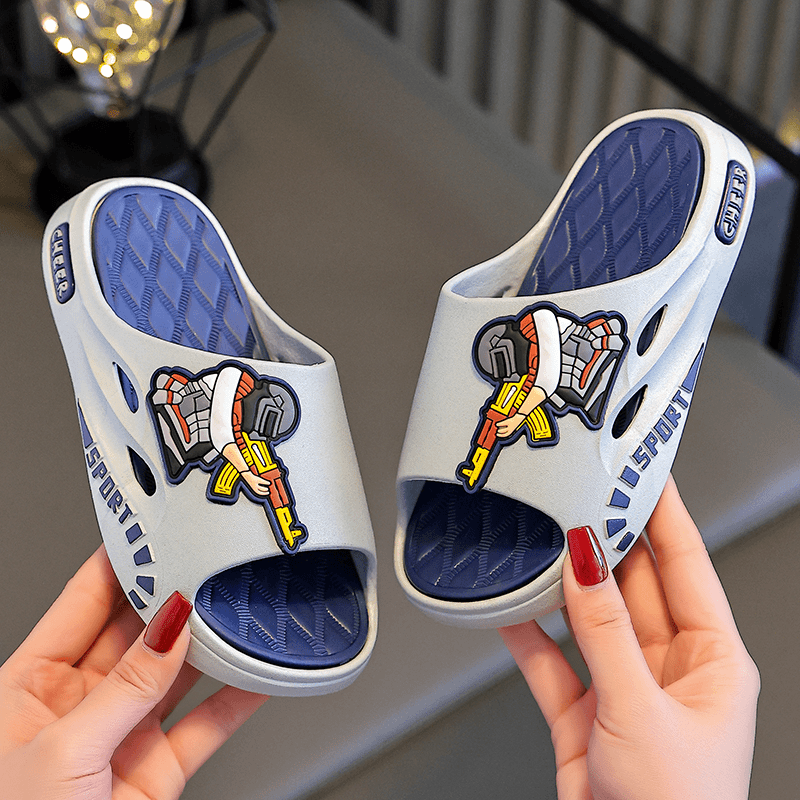 夏季新款儿童凉拖鞋亲子男成人卡通软底防滑居家洗澡浴室户外