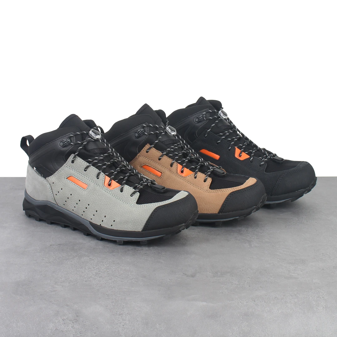 大恶龙男士户外透气黑色轻便城市通勤防滑低帮男鞋