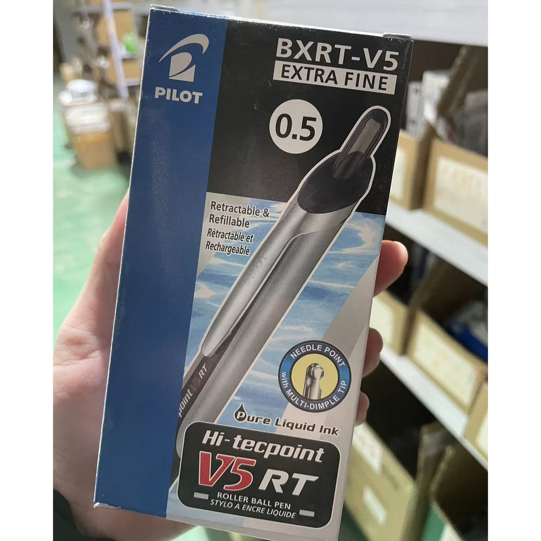 百乐BXRT-V5开拓王黑色中性笔【整盒12支】