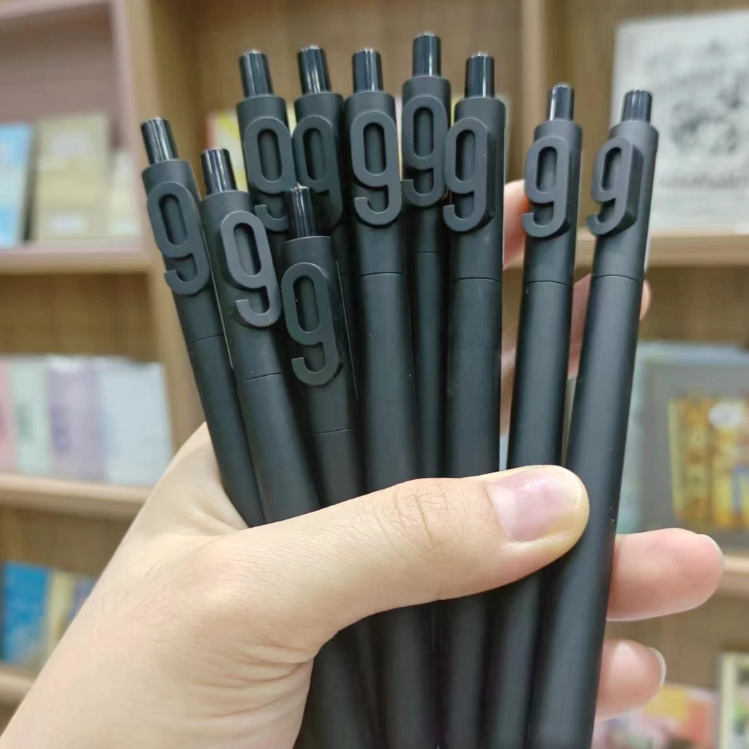 KACO黑色中性笔数字9书写黑色