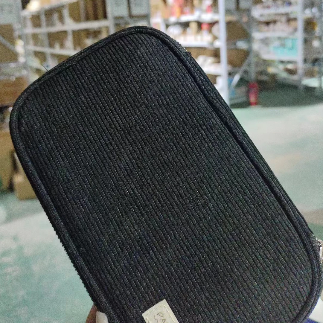 烧饼包黑色笔袋文具袋