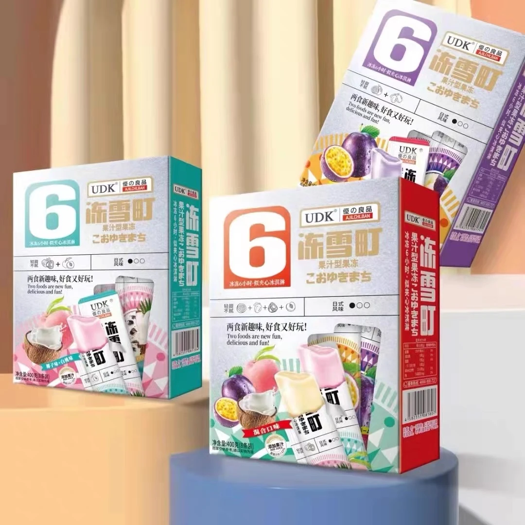 UDK优之良品冻雪町*3盒混合口味果冻