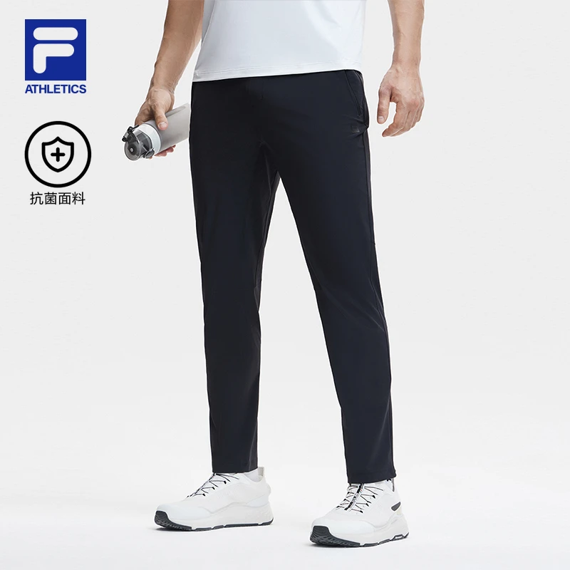 Fila/斐乐男士【尼龙弹力速干长裤】夏季全能百搭直筒裤A11M421811F