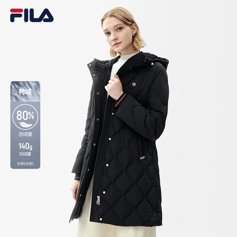 Fila/斐乐【中长款羽绒服】冬季新款时尚保暖羽绒服 F11W241907F