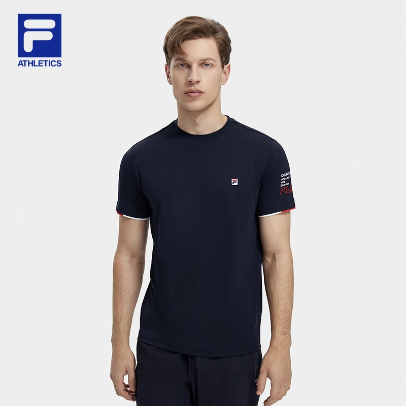 FILA斐乐短袖【环保纱线吸湿速干】男子夏季运动健身T恤A51M423104A