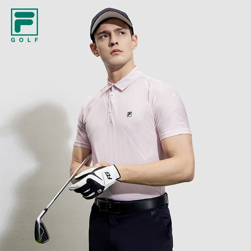 FILA斐乐春夏新品男士高尔夫短袖运动polo夏季翻领T恤A11M325106F
