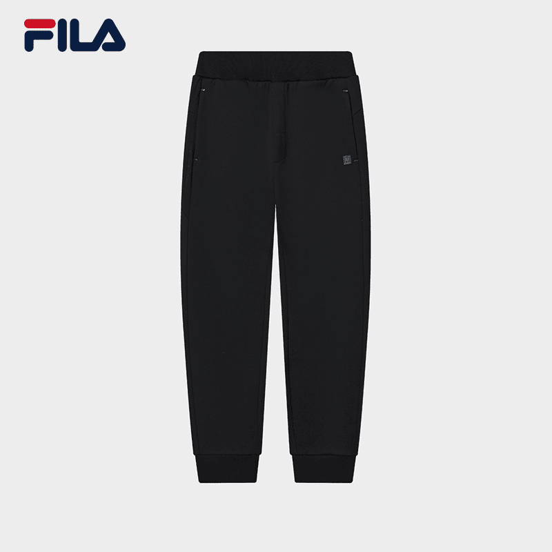 FILA/斐乐男子运动裤2023简约收口商务休闲针织长裤F11M317603F