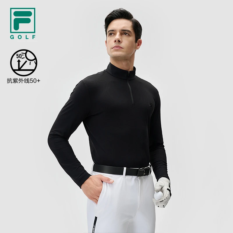Fila/斐乐抗紫外高尔夫立领长袖】速干透气舒适上衣A11M435203F