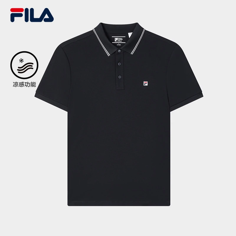 Fila/斐乐SP男【优可丝凉感不掉色POLO】透气百搭短袖F11M431105A