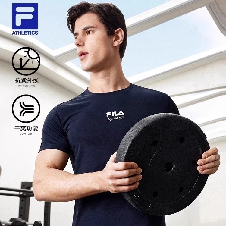 Fila/斐乐斐乐【夏季速干健身T恤】运动透气视频专用A61M521120A