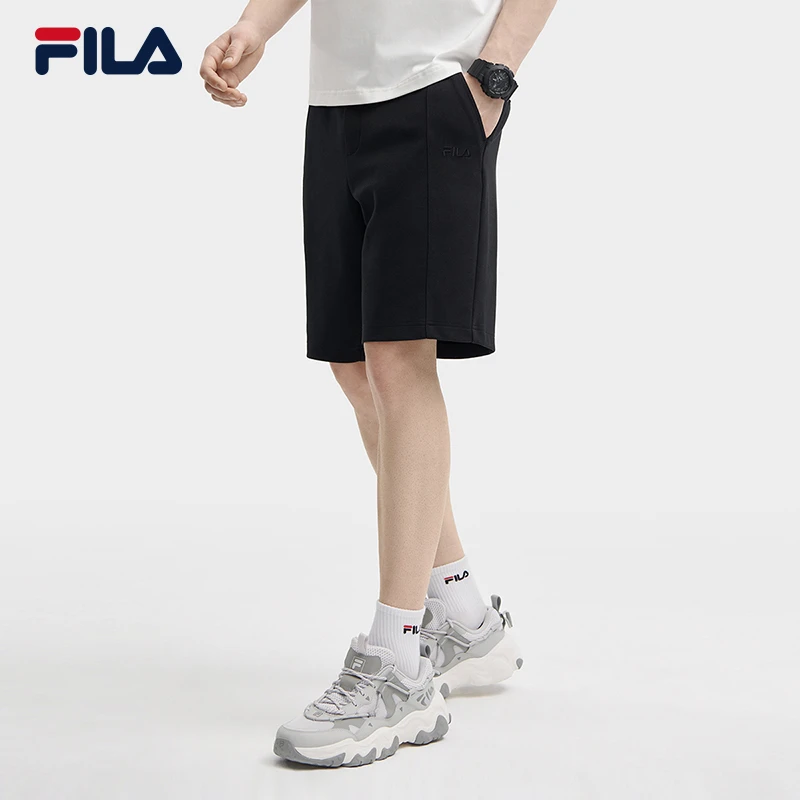 Fila/斐乐男士针织新款系带宽松运动五分裤 F11M429607F