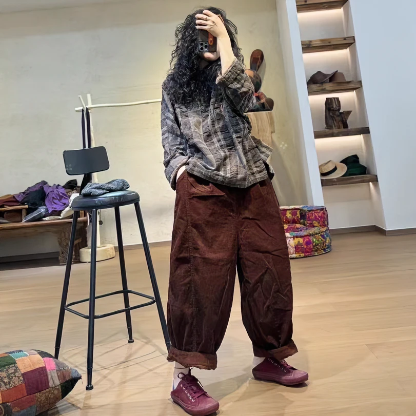 231016-混纺坑条植物染休闲裤