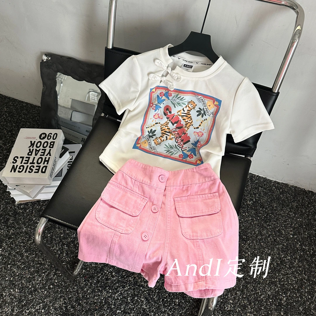 〖ANDI〗订制2024夏季新款新中式国风短袖短裤套装1221