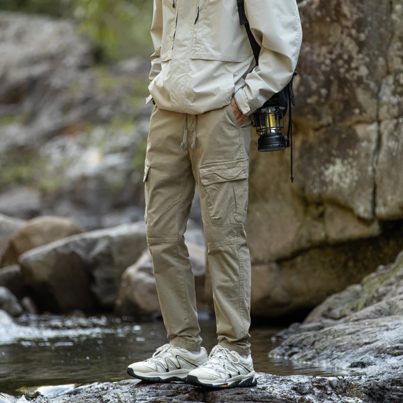 7617美式新款多口袋工装裤男潮牌直筒裤户外运动休闲爬山透气长裤