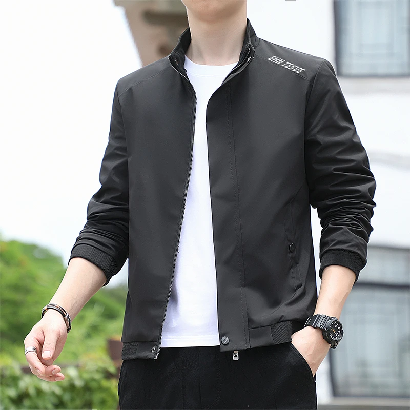 春秋季男士工装行政夹克时尚2025新款中青年潮流休闲男装长袖上衣
