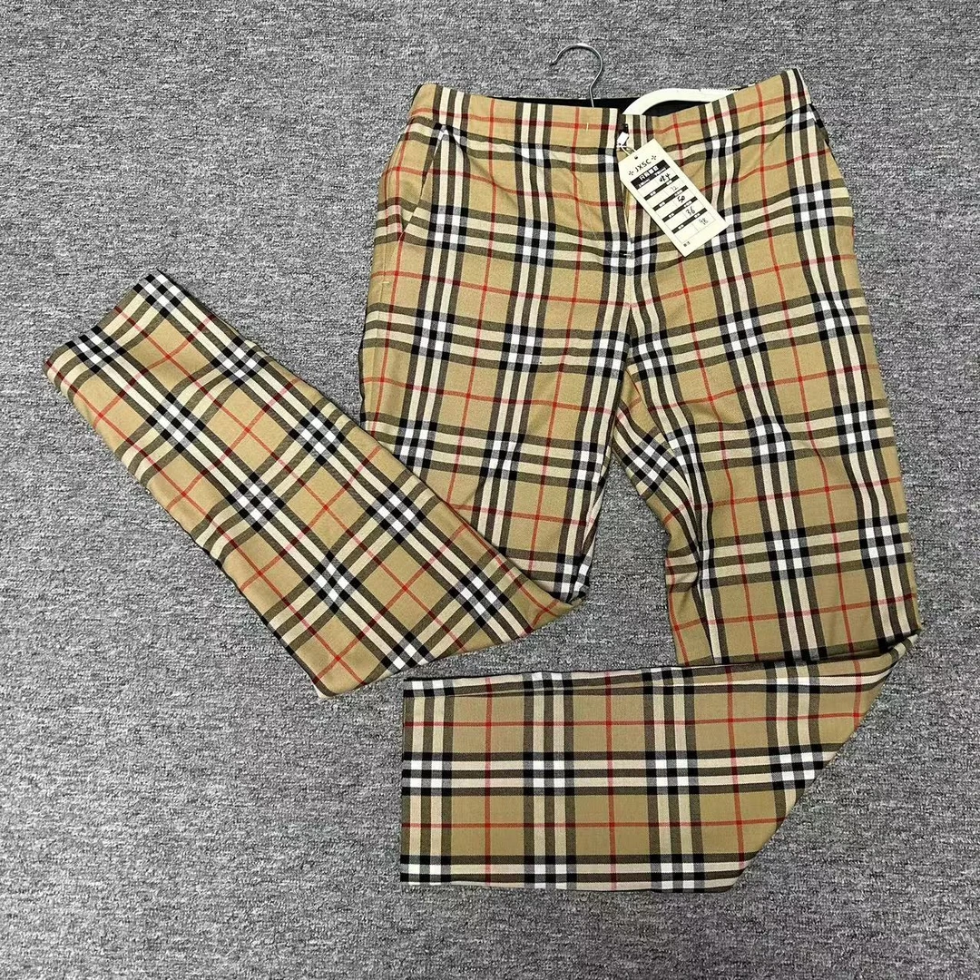 【聚星福利】BURBERRY/博柏利 男士条纹格经典款西裤uk4码jxsc0286