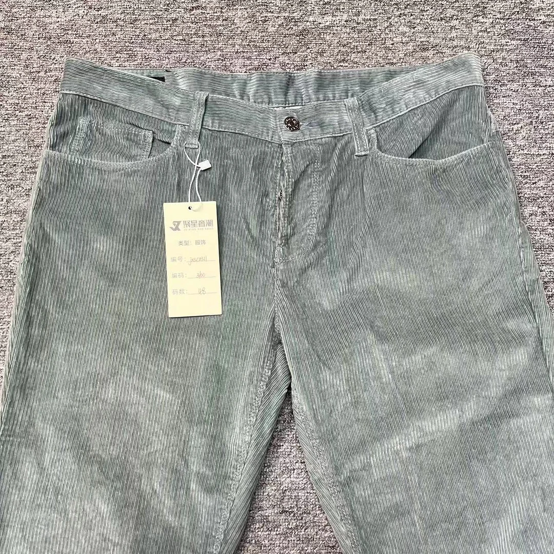 【聚星福利】GUCCI/古驰 男士灰色针织时尚休闲西裤48码jxsc0311